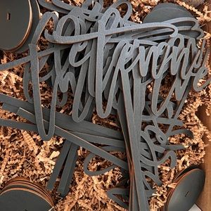 Wooden table numbers